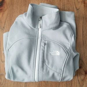 Light Grey The North Face Turtle Neck Jacket